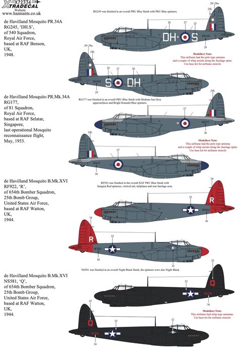 1 72 De Havilland Mosquito B Mk XVI PR 34 Collection 1 72 Flugzeuge