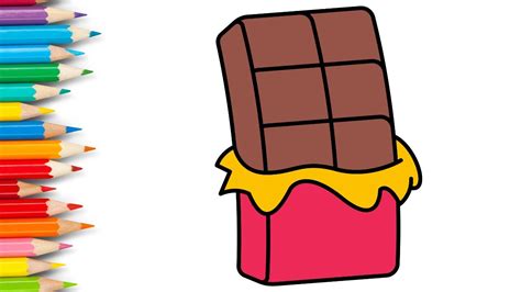 Aprenda A Desenhar Uma Barra De Chocolate Super FÁcil Como Desenhar Passo A Passo 🍫🍫🍫🍫 Youtube