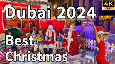 Dubai Best Christmas Time In Dubai 2024 4K Walking Tour