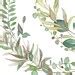 Green Watercolor Clipar Eucalyptus Wreath Greenery Clipart Etsy