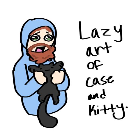 Caseoh lazy art and kitty by Sxgarpuppy on DeviantArt