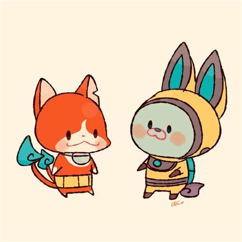 Jibanyan And Usapyon Youkai Watch And 1 More Drawn By Chiyoko