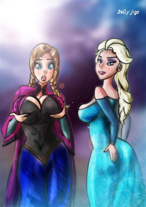 Anna And Elsa Kissing