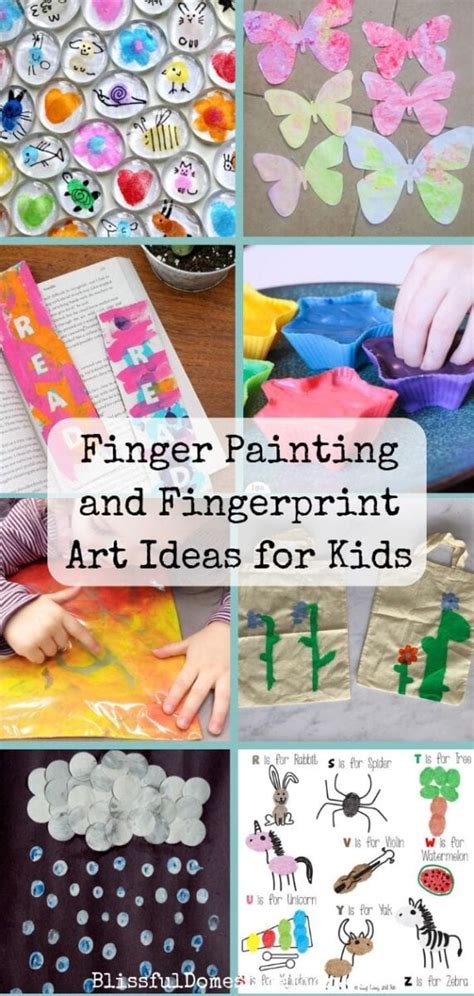 Finger Painting and Fingerprint Art Ideas for Kids | Blissful Domestication