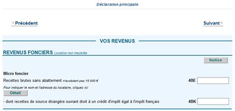 Comment Remplir La D Claration Des Revenus Fonciers En Ligne