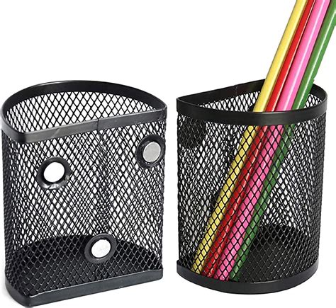 2 Pcs Magnetic Pencil Cup Pen Cup For Desk Magnetic Pencil Holder