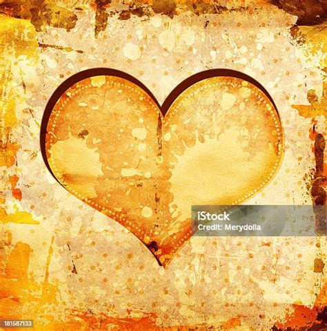 Vintage Background With Heart Stock Illustration Download Image Now