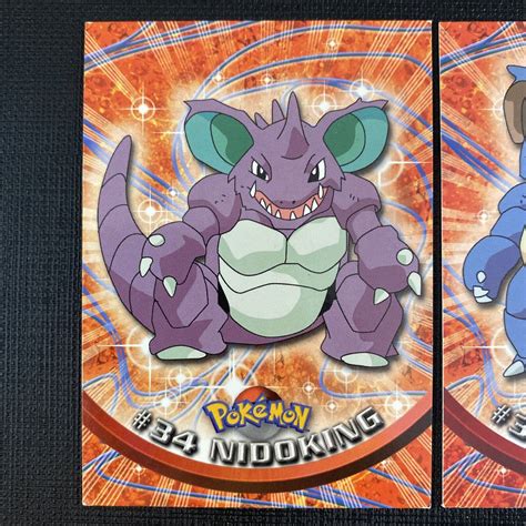 Mavin Topps Pokemon TV Animation Nidoking And Nidoqueen Cards