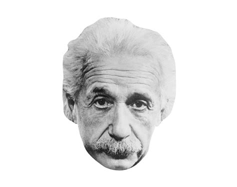 Albert Einstein Vip Celebrity Cardboard Cutout Face Mask