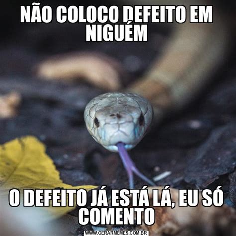 N O Coloco Defeito Em Nigu M O Defeito J Est L Eu S Comento