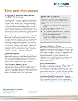 Time And Attendance Fact Sheet Pdf