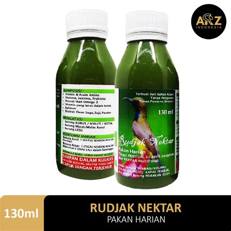 Rudjak Nectar Nectar Multivitamin Daily Feed Kolibri Ijo Pleci Cotton