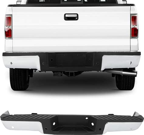 Amazon Scitoo Steel Chrome Rear Step Bumper Replacement For