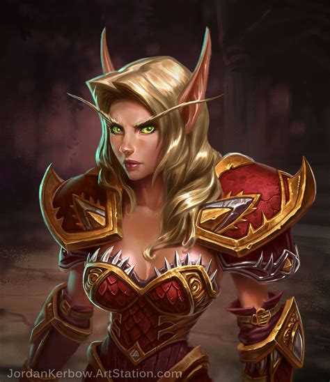 Artstation World Of Warcraft Blood Elf Jordan Kerbow Blood Elf