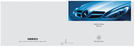 Mercedes Benz Slk Class Owners Manual Free Pdf