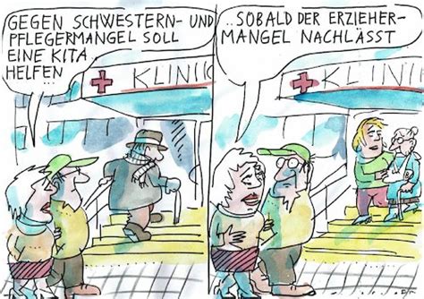 Pflegenotstand Von Jan Tomaschoff Politik Cartoon Toonpool