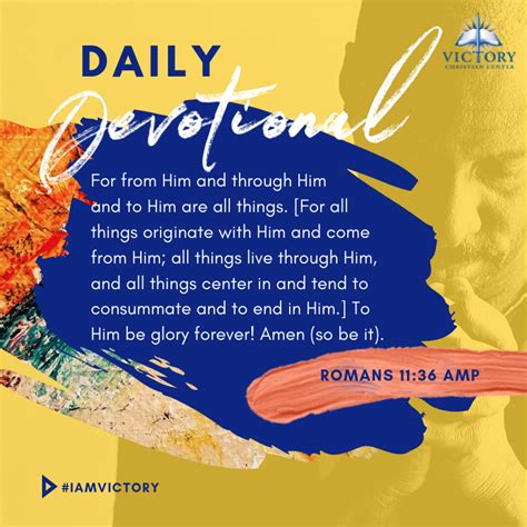 Daily Devotional September 29th — Victory Christian Center