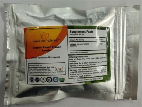 ORGANIC Palash Phool Flower Powder Butea Monosperma Powder EBay