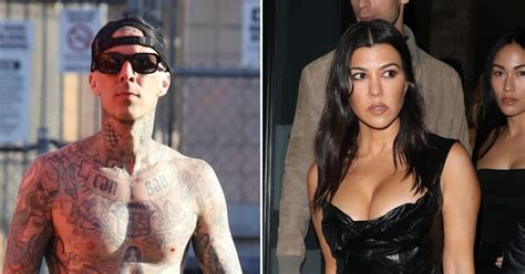 Travis Barker Gets Kourtney Kardashian's Name Tattooed On His Chest