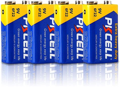 【楽天市場】[バッテリー] Pkcell マンガン電池 Battery 9v 6f22 4個パック 角形マンガン電池 おもちゃやラジオ等に 0722 00 ：アライドトレード