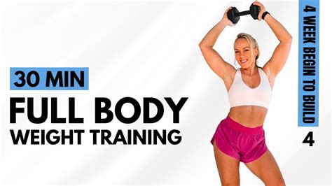 Day 4 Full Body Workout To Build Muscle Weight Training For Women Over 40 Youtube