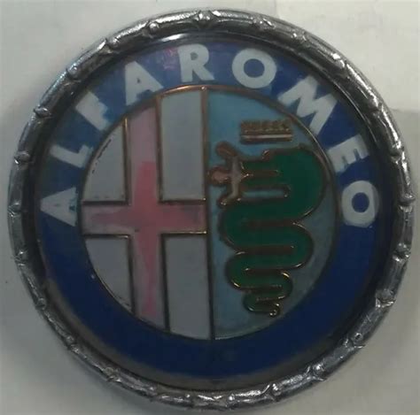 STEMMA LOGO EMBLEMA 55mm Bomisa Originale ALFA ROMEO Con Evidenti Segni