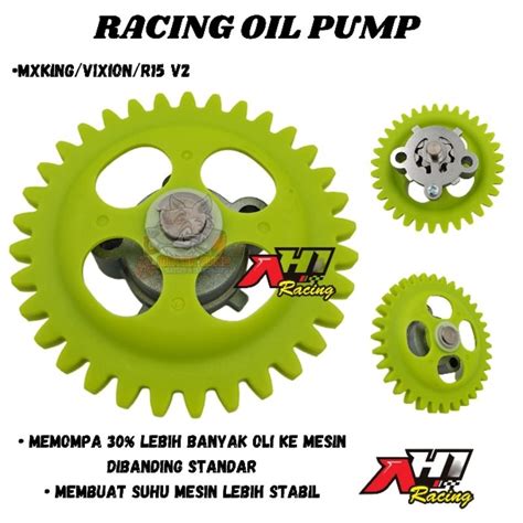 Jual Pompa Oli Racing Oli Pump Hi Flow Mxking Vixion New Xabre R