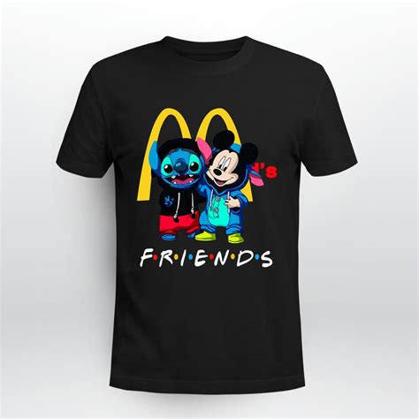 Stitch And Mickey Mouse Mcdonalds Friends Shirt Tiniven Store