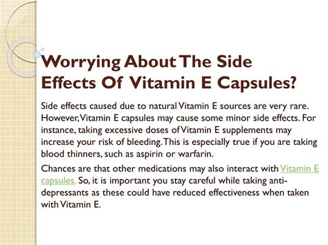 Vitamin E Supplement Side Effects : VITAMIN E (MEDICINAL CHEMISTRY) BY P.RAVI SANKAR ...