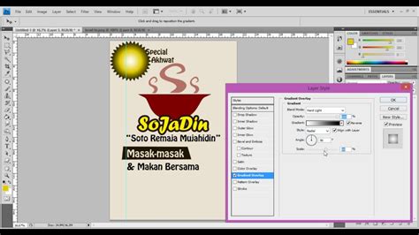 Belajar Desain Grafis Membuat Pamflet Sederhana Adobe Photoshop Ps Youtube