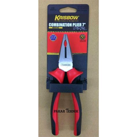 Jual TANG KOMBINASI MERAH COMBINATION PLIER RED 7 KRISBOW Shopee