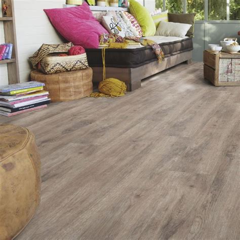 Weathered Oak Brown Tarkett Starfloor Click Ultimate 55 Rigid Vinyl