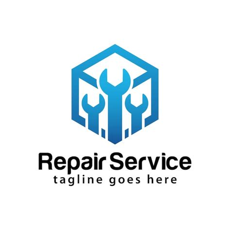 Premium Vector Repair Service Logo Design Template