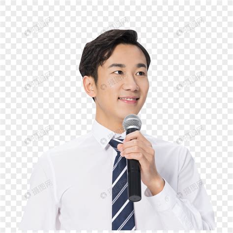 新闻媒体播音主持人形象元素素材下载 正版素材401919235 摄图网