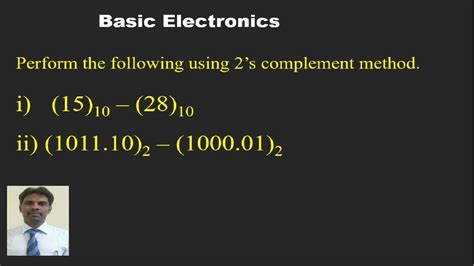 Subtraction Using 2 S Complement Method YouTube