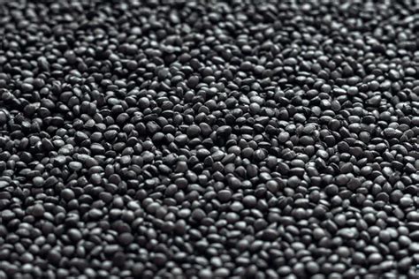 Black Polymer Dye In Granules Background Texture Stock Photo By