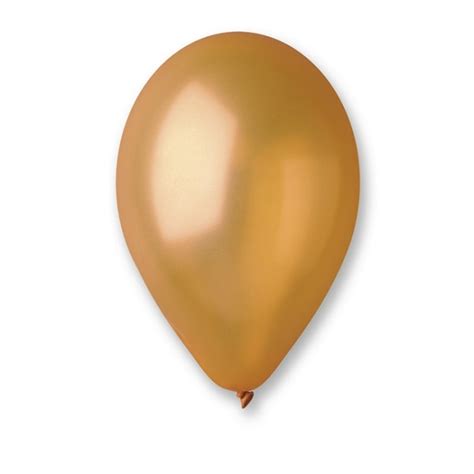 Luftballons Metallic Gold Cm Stk Barbedarf At