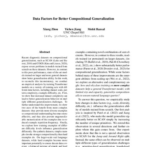 Data Factors For Better Compositional Generalization Acl Anthology