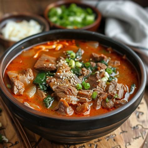 Korean Spicy Beef Soup Yukgaejang