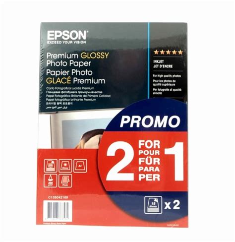 Papier Epson Premium Glossy Photo Paper A4 255gm2 30 Szt Digital