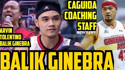 Ginebra Arvin Tolentino Balik Ginebra Mark Caguioa Sa Ginebra