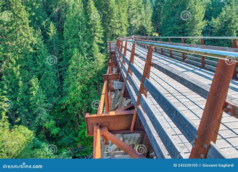 View Of Restored Historic Railroad Bridge Kinsol Trestle Koksilah