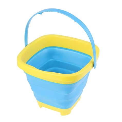 Kiny Portable Beach Bucket Sand Toy Foldable Collapsible Multi Purpose