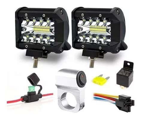 Kit De Instalaci N Faros Auxiliares Led Para Moto W C U