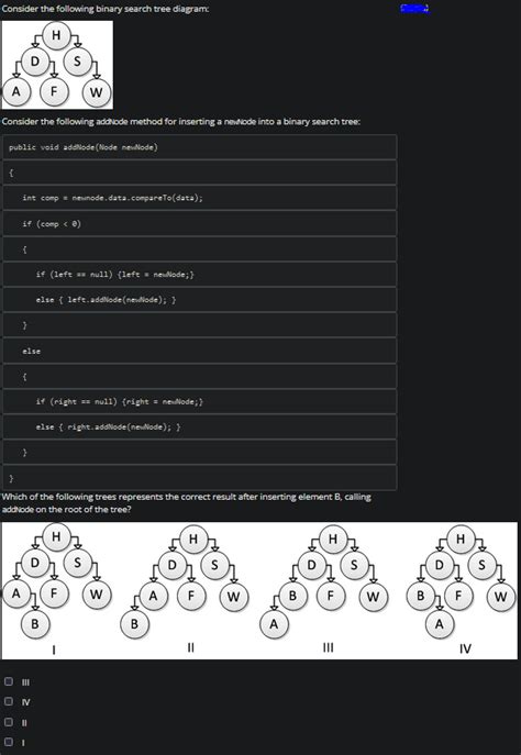 Solved Consider The Following Binary Search Tree Diagram H Chegg