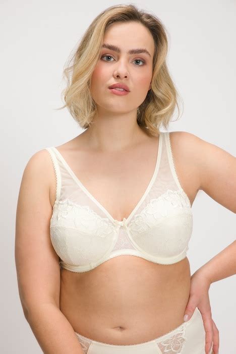 Soutien Gorge Armatures Demi Coqu Dentelle Florale Bonnet C D