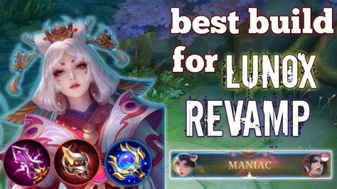 New Best Build For Lunox Revamp Outo Carry Game Mobile Legends Bang