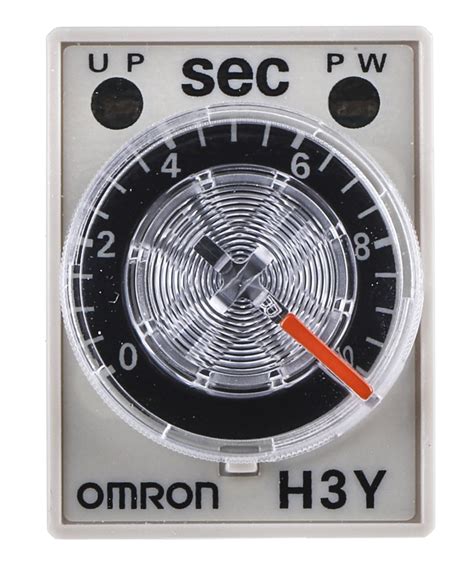 Omron Timer Relay On Delay 24v Dc 05 → 10s Din Rail Surface Mount