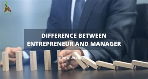 Difference Between Entrepreneur And Manager Growth Mindset