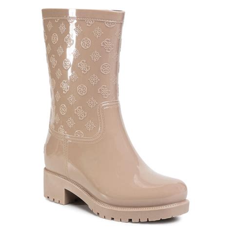 Cizme De Cauciuc Guess Ribba Fl Rib Rub Nude Epantofi Ro